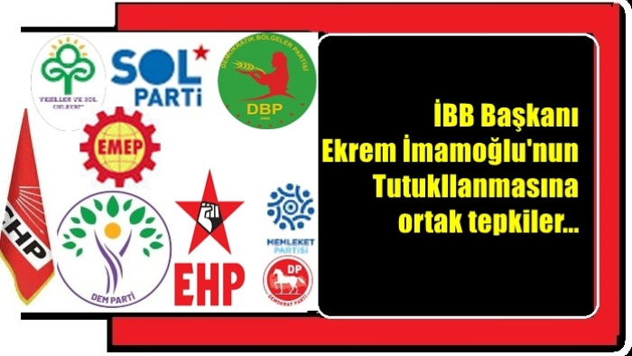 CHP’sinin Cumhurbaşkanı Adayı İmamoğlu’nun tutuklanması kararına tepkiler yükseldi.